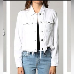 Hidden Brand White Denim Jacket